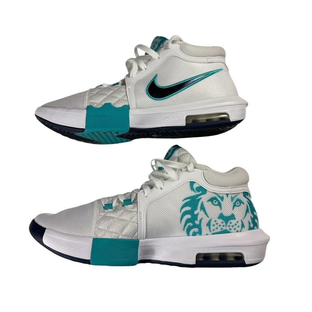 Nike LeBron Witness VIII 8 White Obsidian Dusty Cactus HQ2139-101 Mens 10.5 NIB